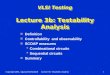 VLSI Testing Lecture 3b: Testability Analysis
