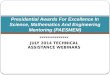 Presidential Awards For Excellence In Science, Mathematics And Engineering Mentoring (PAESMEM)