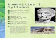 Humanities 1 Syllabus