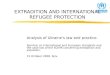 EXTRADITION AND INTERNATIONAL REFUGEE PROTECTION