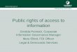 Public rights of access to information
