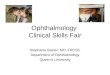 Ophthalmology  Clinical Skills Fair