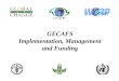 GECAFS Implementation, Management and Funding