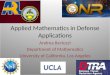 Applied Mathematics in Defense Applications