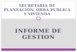 SECRETARIA DE PLANEACIÓN, OBRA PUBLICA Y VIVIENDA