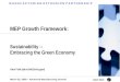 MEP Growth Framework: Sustainability --   Embracing the Green Economy