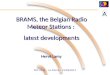 BRAMS, the Belgian Radio Meteor Stations :  latest developments Hervé Lamy