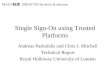Single Sign-On using Trusted Platforms