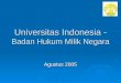 Universitas Indonesia - Badan Hukum Milik Negara