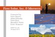 First Solar, Inc. & Morocco