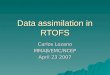 Data assimilation in RTOFS
