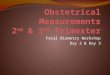 Obstetrical Measurements 2 nd  & 3 rd  Trimester