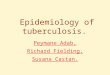 Epidemiology of tuberculosis