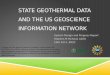 State Geothermal Data  and  the US Geoscience Information Network