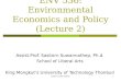ENV 536: Environmental Economics and Policy (Lecture 2)