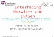 Interfacing Herwig++ and EvtGen