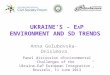 UKRAINE’S -  e A p  ENVIRONMENT AND SD TRENDS