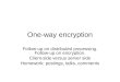 One-way encryption