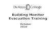 Building Monitor Evacuation Training