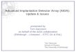 Advanced Implantation Detector Array (AIDA): Update & Issues