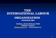 THE  INTERNATIONAL LABOUR ORGANIZATION