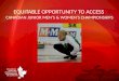 EQUITABLE OPPORTUNITY TO ACCESS  CANADIAN JUNIOR MEN’S & WOMEN’S CHAMPIONSHIPS