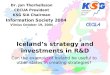 Iceland’s strategy and investments in R&D