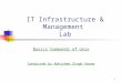 IT Infrastructure & Management  Lab