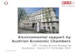 Environmental support by Austrian Economic Chambers