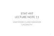 STAT 497 LECTURE NOTE 11