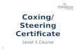 Coxing/Steering Certificate Level 1 Course