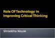 Role Of Technology In Improving Critical Thinking