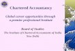 Chartered Accountancy Global career opportunities through  a premier professional Institute