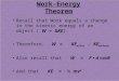 Work-Energy Theorem