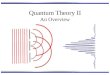 Quantum Theory II An Overview