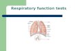 Respiratory function tests