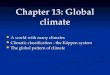 Chapter 13: Global climate