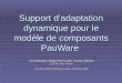 Support d'adaptation dynamique pour le modèle de composants PauWare