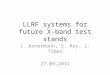 LLRF systems for future X-band test stands