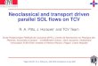 Neoclassical and transport driven parallel SOL flows on TCV