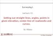 Surveying I. Lecture 11