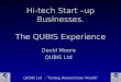 Hi-tech Start –up Businesses. The QUBIS Experience