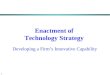 Enactment of  Technology Strategy  Developing a Firm’s Innovative Capability