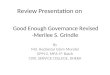 Good Enough Governance Revised -Merilee S.  Grindle