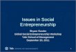 Issues in Social Entrepreneurship