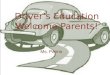 Driver’s Education Welcome Parents!