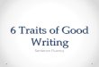 6 Traits of Good Writing