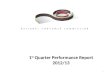 1 st  Quarter Performance Report 2012/13