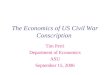 The Economics of US Civil War Conscription