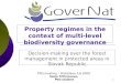 Property regimes in the context of multi-level biodiversity governance